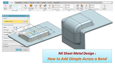 nx sheet metal bend|nx complex surface modeling.